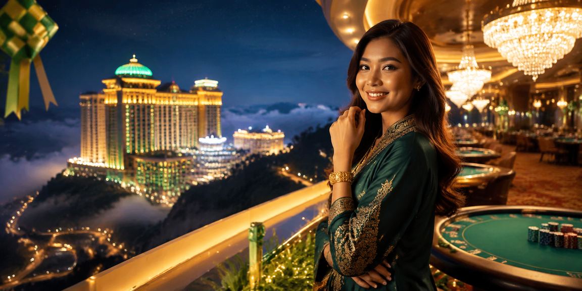 Suasana kasino hiburan Genting Highlands sempena Hari Raya dengan platform 40000 Malaysia